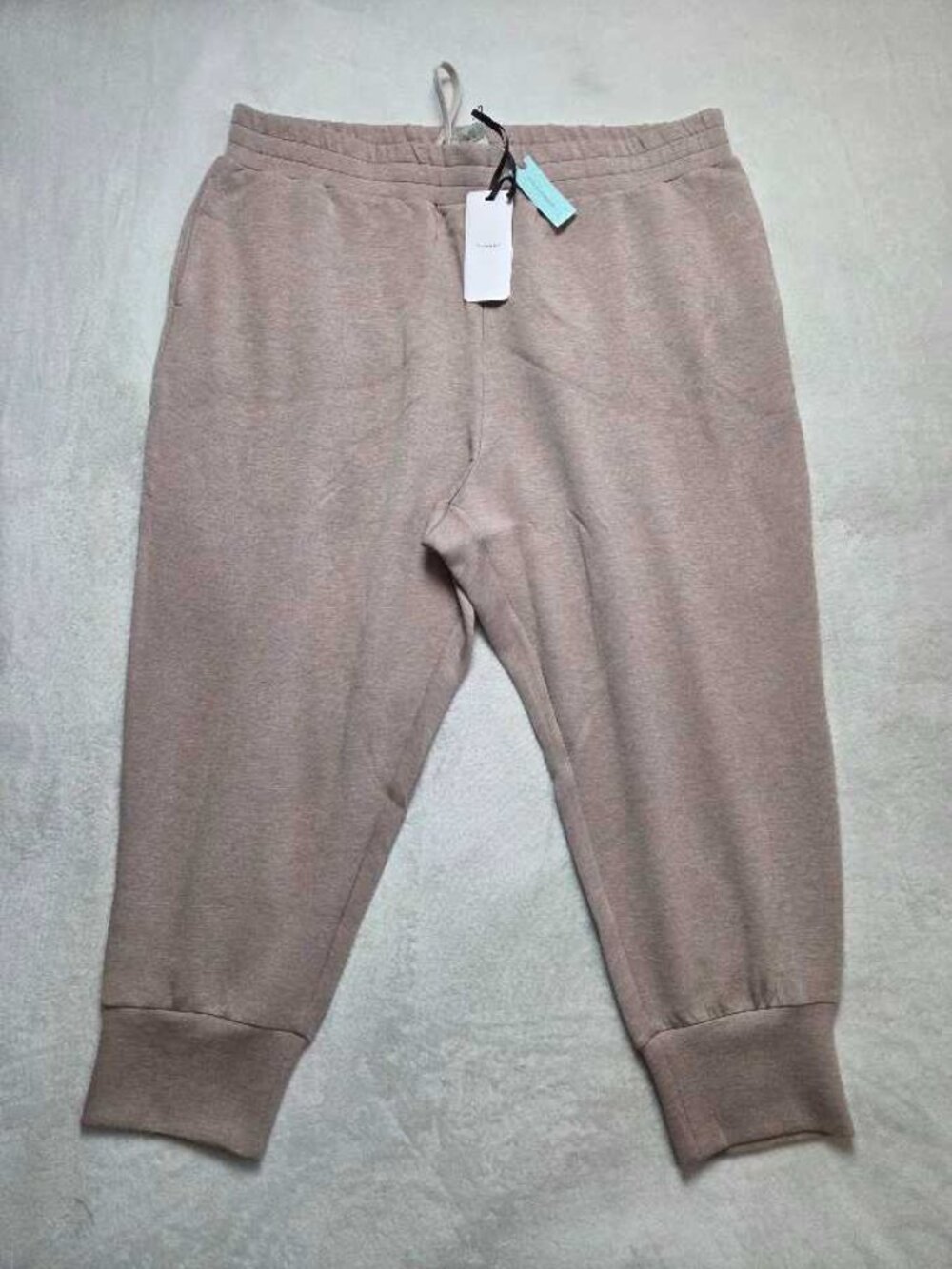 New Plus 3X Varley (from Anthropologie) The Slim Cuff 25 pants Deep Taupe Marle